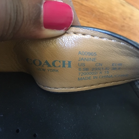 COACH Janine slip-on slide sandals size US - 6.5 - Picture 6 of 8